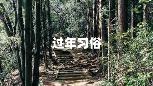 过年习俗