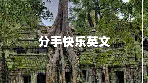 分手快乐英文