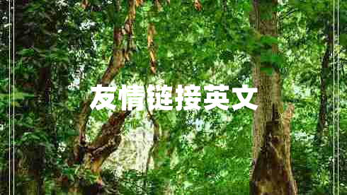 友情链接英文