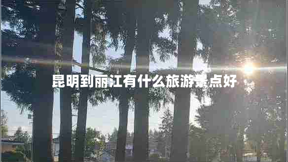 昆明到丽江有什么旅游景点好