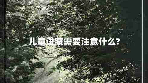 儿童进藏需要注意什么?