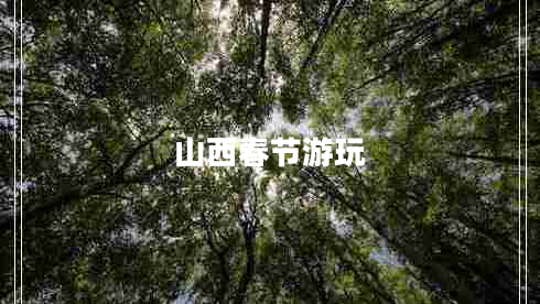 山西春节游玩