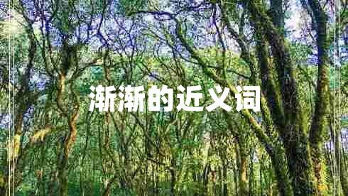 渐渐的近义词