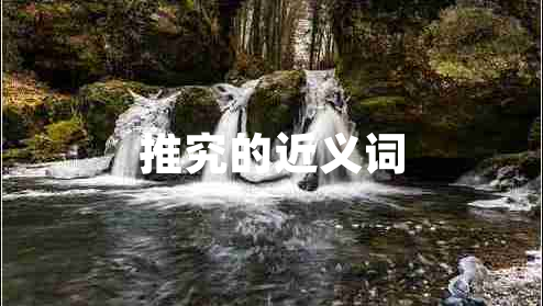 推究的近义词