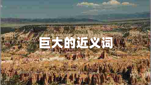 巨大的近义词