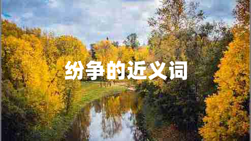纷争的近义词
