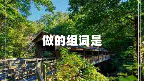 做的组词是