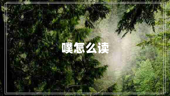 噗怎么读