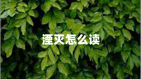 湮灭怎么读