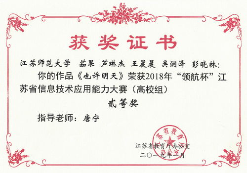 省级大学生创新创业训练计划项目证书