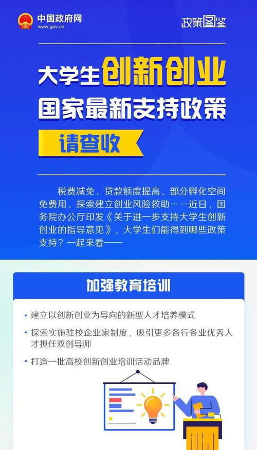 我国对大学生创新创业的政策,国家创业创新政策对大学生的影响,大学生创新创业,国家最新支持政策