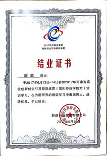 创新创业答题证书