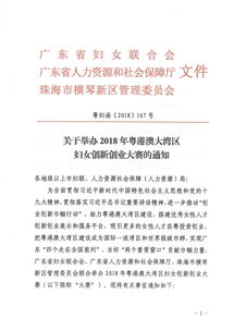 有关大湾区创新创业的文件