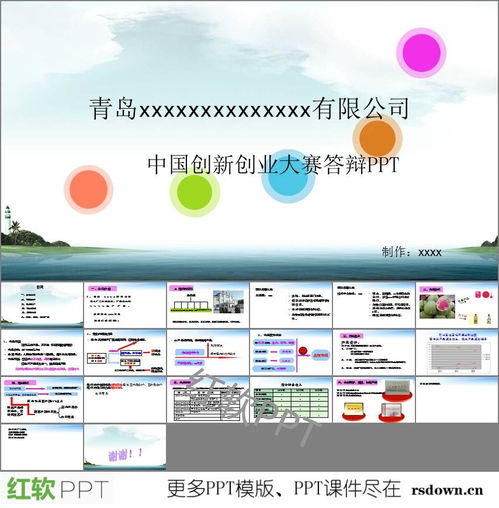 创新创业大赛ppt演示文档