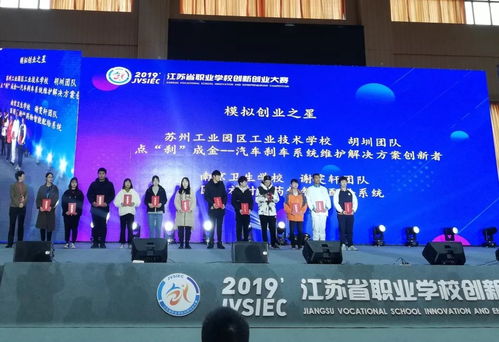 江苏省职业学校创新创业大赛获奖名单