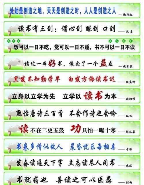 关于读书的名言警句