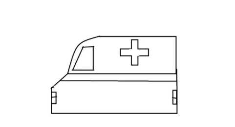救护车的画法 绘画,小汽车的简笔画图5