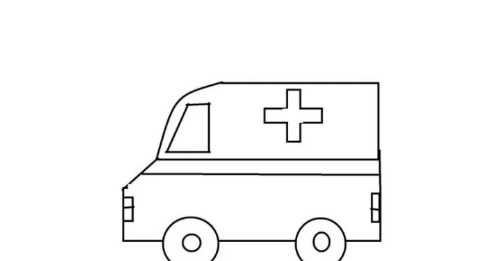 救护车的画法 绘画,小汽车的简笔画图6