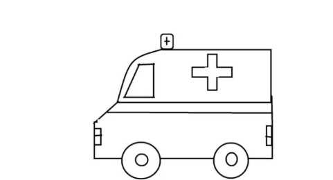 救护车的画法 绘画,小汽车的简笔画图7