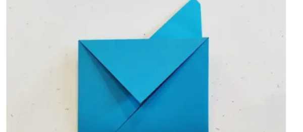 信封的折法,信封怎么折 手工折纸视频图9