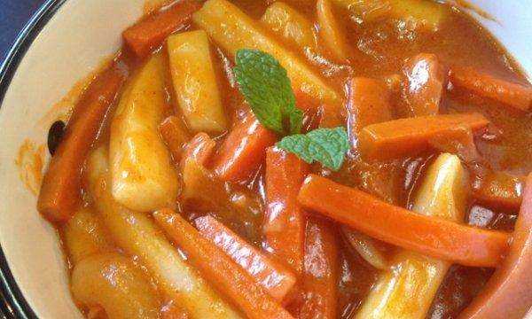 韩国黄萝卜的做法,韩式黄萝卜什么味道图2