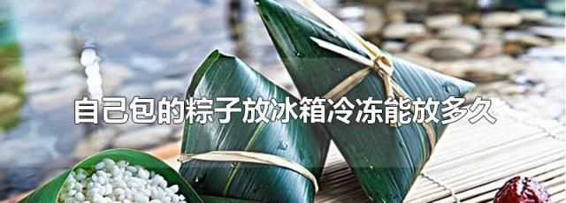 粽子放在冰箱能冷藏多久?