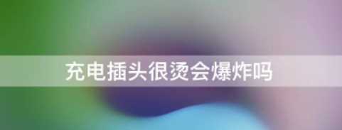 插头很烫有危险么,充电插头很烫会爆炸吗图3