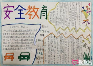 小学生安全知识手读书抄报