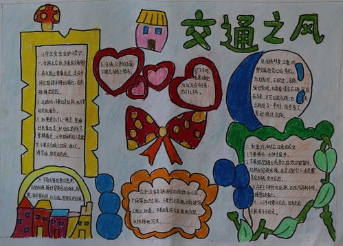 道路交通安全知识手抄报花边