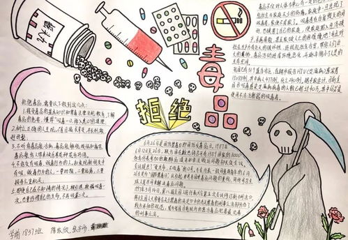 宣传安全禁毒知识手抄报