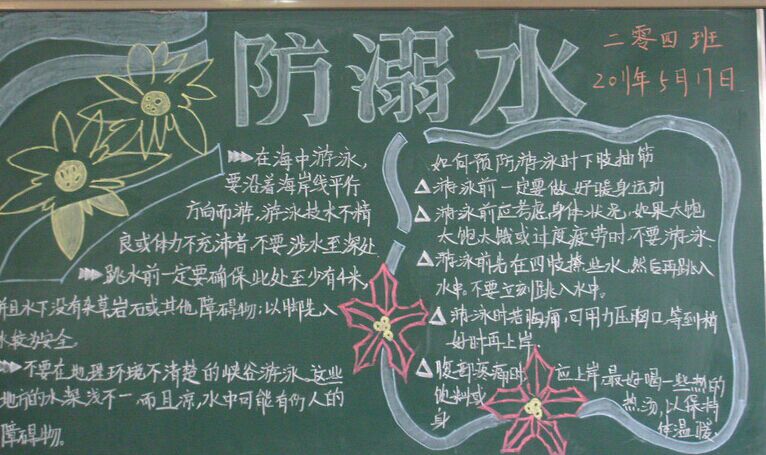 防溺水安全知识资料黑板报