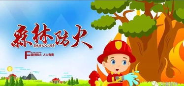 森林安全知识图画