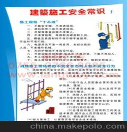 高清建筑施工安全知识挂图