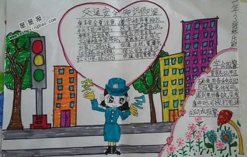 关于道路安全知识的手抄报