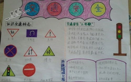 小学一级安全知识黑板报设计