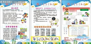 幼儿园安全知识的图