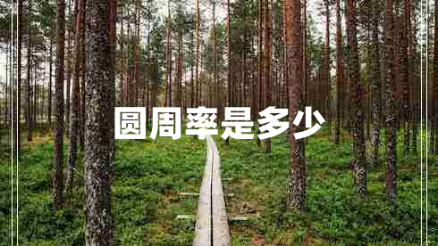 圆周率是多少