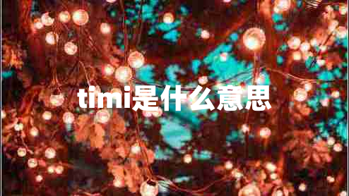 timi是什么意思