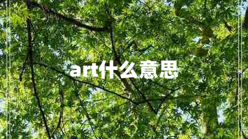 art什么意思