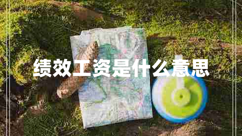 绩效工资是什么意思