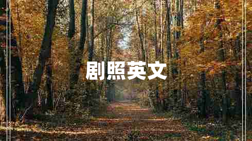 剧照英文