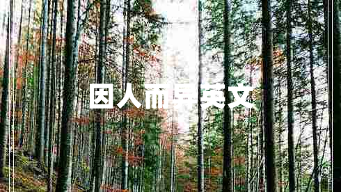 因人而异英文