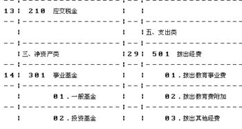 常用学校会计科目