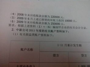 坏账损失核算的会计科目