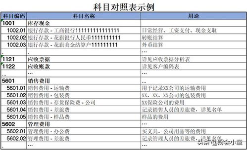形式,会计科目