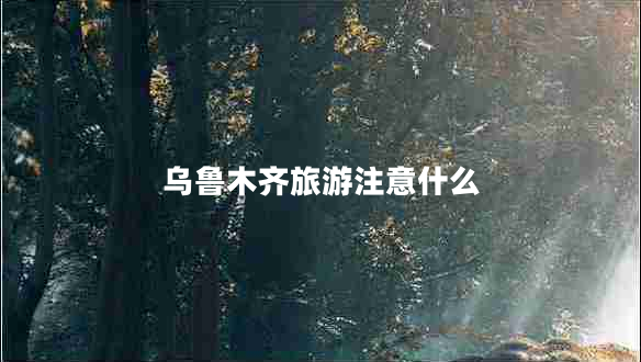 乌鲁木齐旅游注意什么