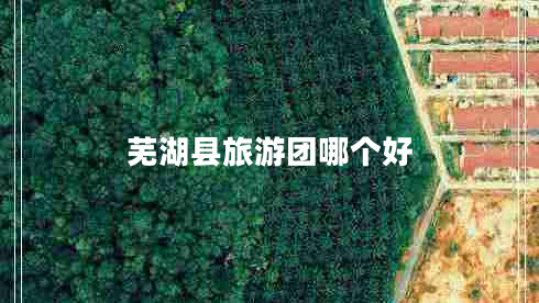 芜湖县旅游团哪个好
