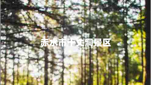赤水市十丈洞景区