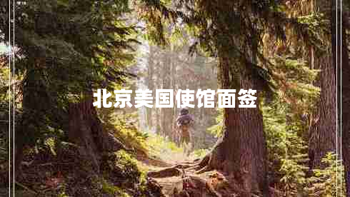 北京美国使馆面签