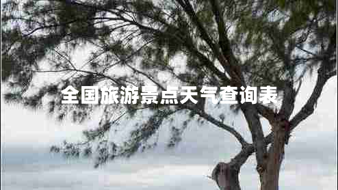 全国旅游景点天气查询表
